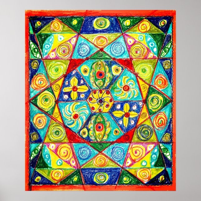 Poster ordem abstrato (Frente)