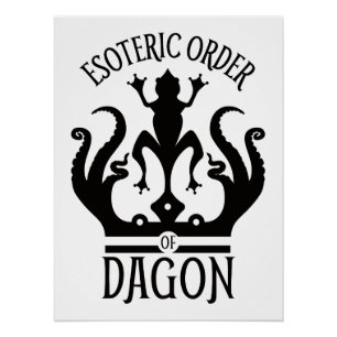 Pôster Ordem Esotérica de Dagon Innsmouth Lovecraft