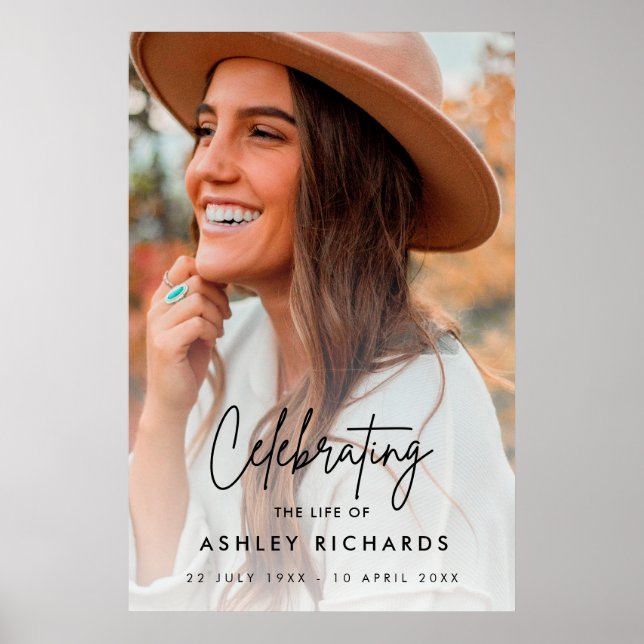 Poster Ordem Funeral de Celebração de Espuma Vida (Frente)