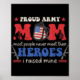 Poster Ordenada Veterana Do Exército Mãe Eu Levantei Minh