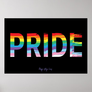 Poster ORDENAR Sinalizador LGBTQIA Rainbow, Mês Legal