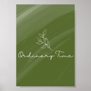 Poster Ordinary Time Liturgical Card Print