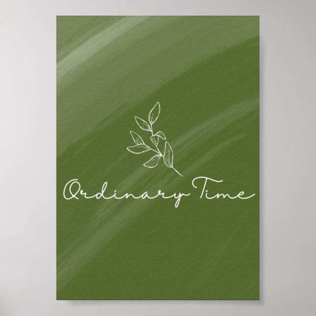 Poster Ordinary Time Liturgical Card Print (Frente)