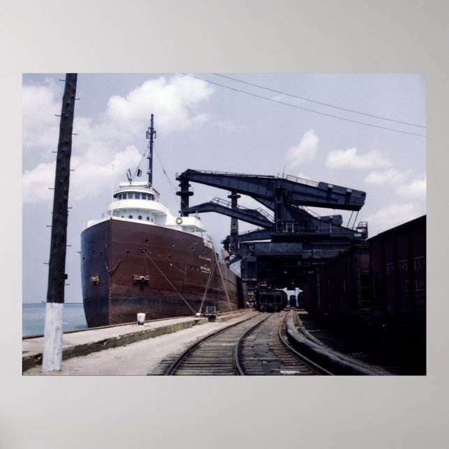 Pôster Ore Ship em Cleveland, Ohio, anos 40 (Frente)