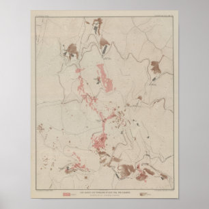 Poster OreBodies e topografia de MineHill, Almaden novo