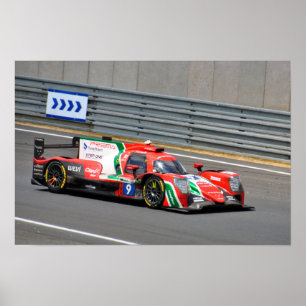 Poster Oreca 07 Gibson no9 24 Horas do Le Mans 2023