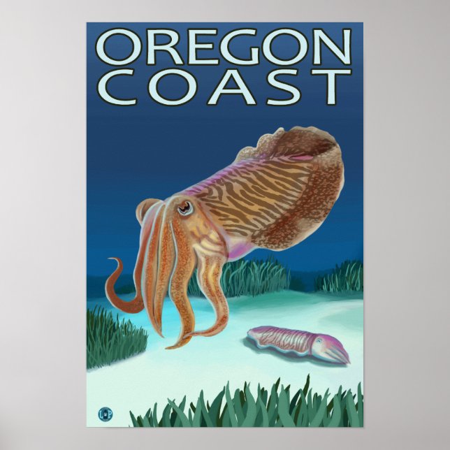 Poster Oregon Coast Cuttlefish (Frente)