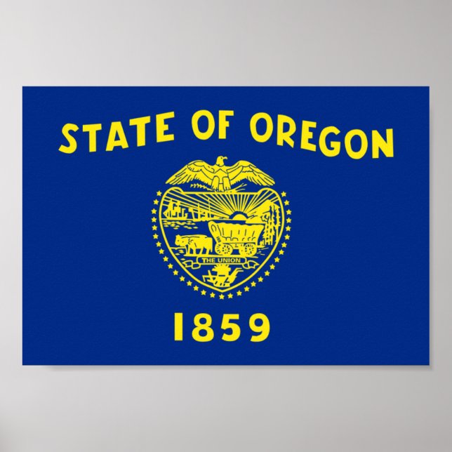 Pôster Oregon Flag (Frente)