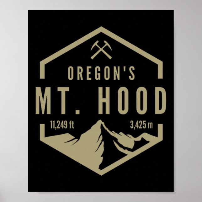 Poster Oregon Mountain Mt. Hood  (Frente)