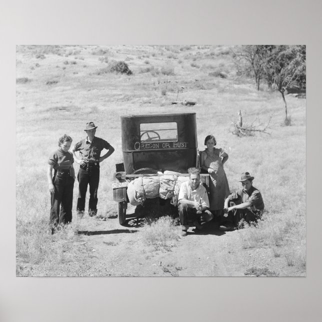 Poster Oregon ou Fracasso, 1936. Foto Vintage (Frente)