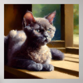 Poster Oregon Rex Cat