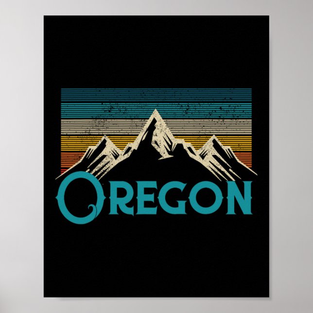 Poster Oregon Vintage Souvenir (Frente)