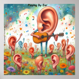 Poster Orelha Guitarra Considerando: Brincando De Orelha