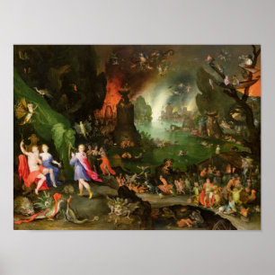 Pôster Orfeus com Harp brincando com Plutão