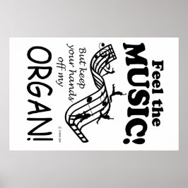 Poster Organ Sente A Música