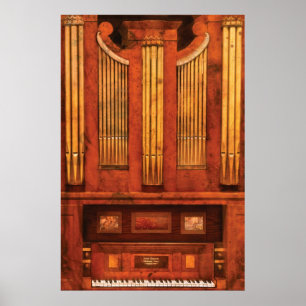 Poster Organista - órgão de Skippack Ville - 1835