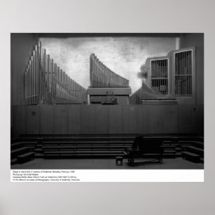 Poster Orgão em Hertz Hall, UC Berkeley, 1966