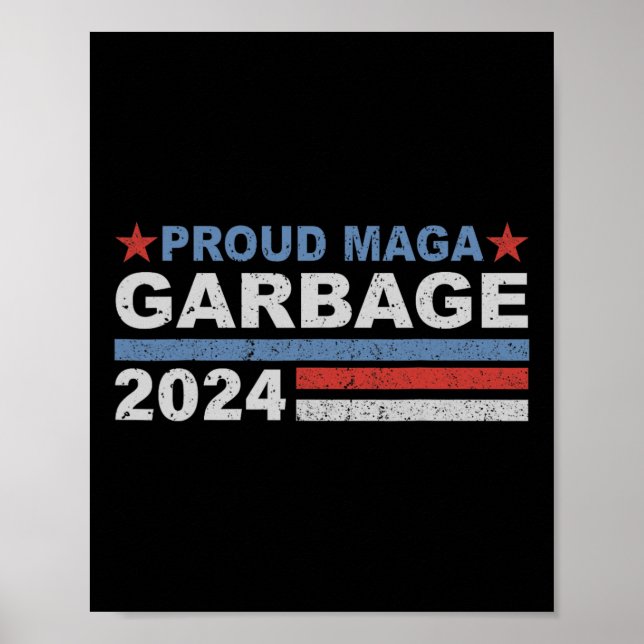 Poster Orgulheira de Trump de Lixo (Frente)