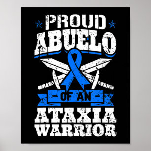 Poster Orgulho Abuelo De Um Guerreiro Ataxia Dystaxia Awa