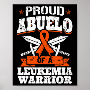 Poster Orgulho Abuelo De Uma Guerreira De Leucemia, Vovó