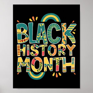 Poster Orgulho Africano Homens Mês da História Negra 24 7