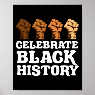 Poster Orgulho Afro-Americano Celebre o Mês da História N