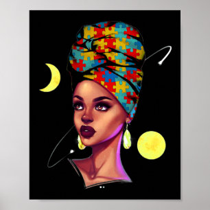 Poster Orgulho Afro-Americano Mês da História Negra Autis