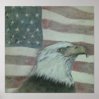 Poster Orgulho Americano Eagle