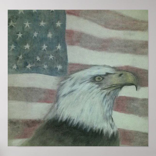Poster Orgulho Americano Eagle (Frente)