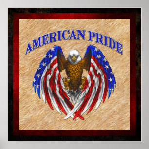 Pôster Orgulho americano Eagle