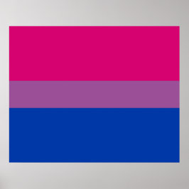 Poster Orgulho Bissexual (Bandeira Bi)