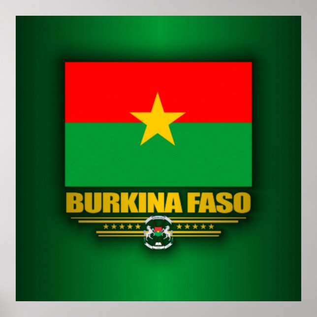 Pôster Orgulho Burkina Faso (Frente)
