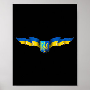 Poster Orgulho da Bandeira Ucraniana Ucrânia