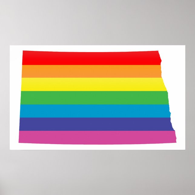 Poster orgulho dakota do norte. (Frente)