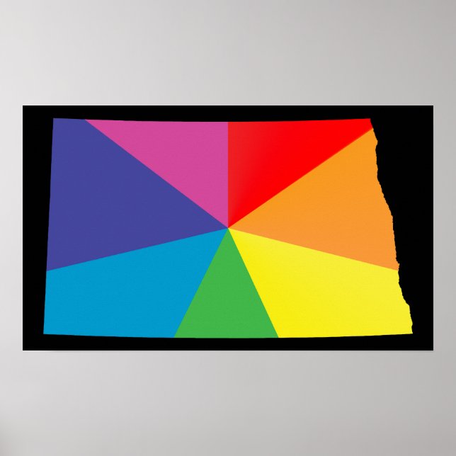 Pôster orgulho dakota do norte. (Frente)