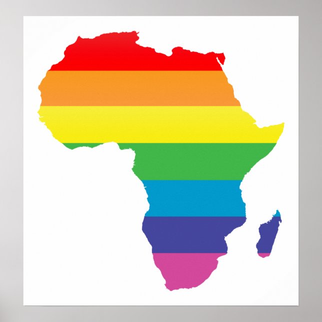 Pôster orgulho de áfrica. (Frente)
