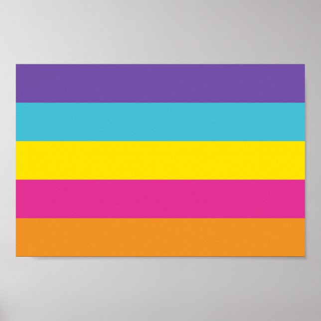 Poster Orgulho de Gênero Não Binário (Frente)