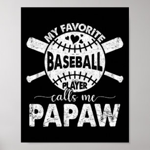 Poster Orgulho De Ser Chamado De Papaw Meu Jogador De Ven