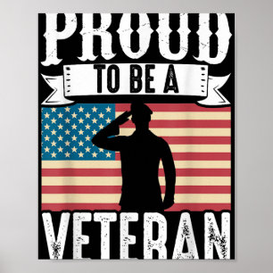 Poster Orgulho De Ser Um Veterano Do Dia Veterano Dos Eua