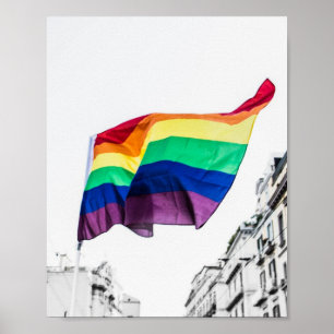 Poster Orgulho de Sinalizador Arco-Íris