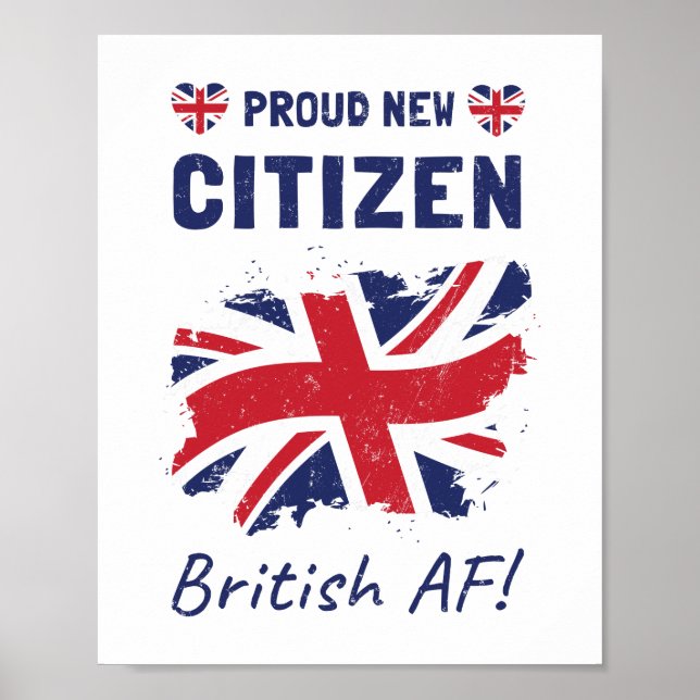 Poster Orgulho do novo cidadão britânico, Cerimônia de Ci (Frente)