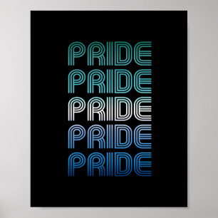 Poster Orgulho do Orgulho de Retrô Masculino gay