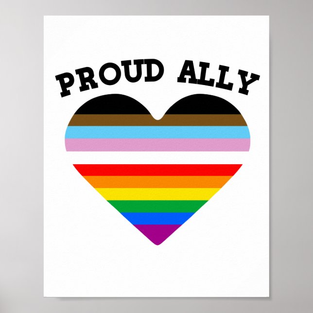 Poster Orgulho do Progresso de Ally Orgulho Orgulho (Frente)