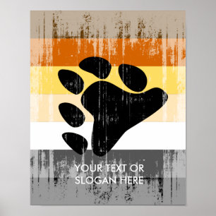 Pôster Orgulho do Urso da Vintage