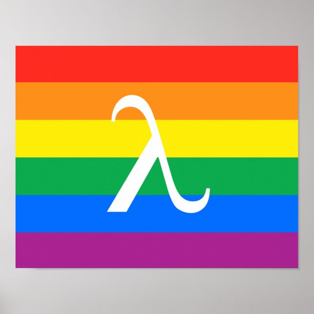 Poster Orgulho e Ativismo Lambda LGBT (Frente)