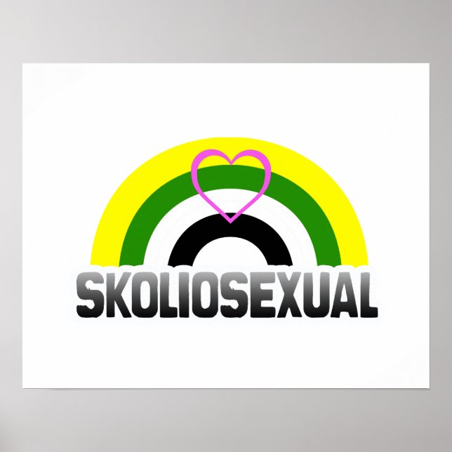 Pôster Orgulho Escoliossexual (Frente)