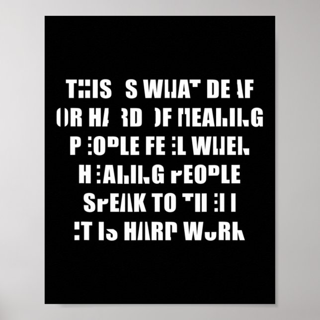 Poster Orgulho Escute É Um Linguagem De Sinais De Trabalh (Frente)