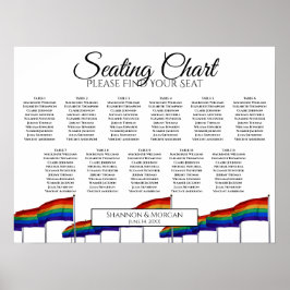 Poster Orgulho gay 11 Gráfico de Assentos de Casamento de