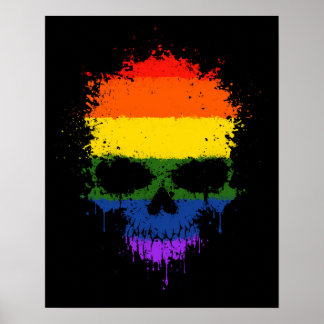 Pôster Orgulho gay Arco-Íris Espelho Espelho