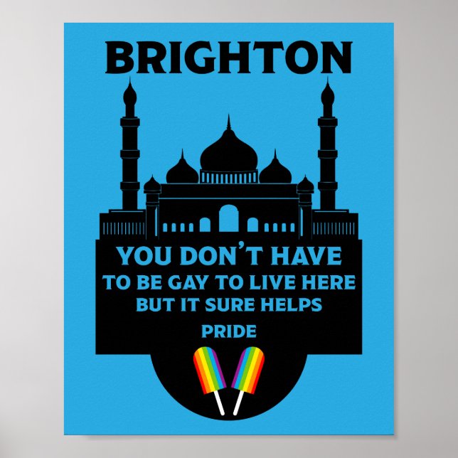 Poster Orgulho Gay de Brighton (Frente)